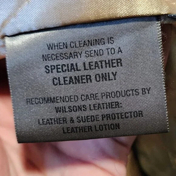 Wilson's Leather Womens Large Black Belted Leather Jacket Rabbit Fur Trim - Picture 8 of 12